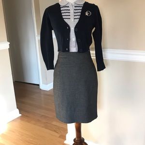 Express Pencil Skirt in Heather Graphite